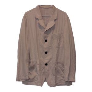 Armani Collezioni nude Button-Down Casual Jacket women size Large